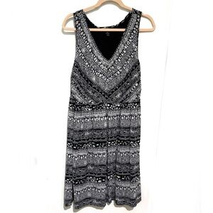 STYLE&CO🎊🎊4 FOR $10🎊🎊 STYLE & CO Black and White Patterned Sleeveless Dress